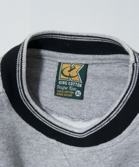 90's King Cotton FX Logo Embroidered Crewneck Shirts XL