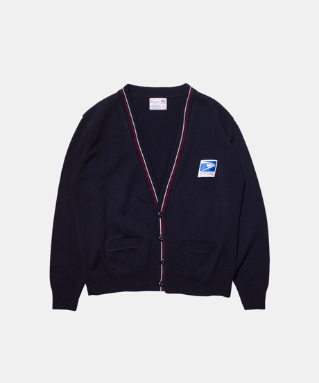 90's USPS Embroidered Acrylic Cardigan L