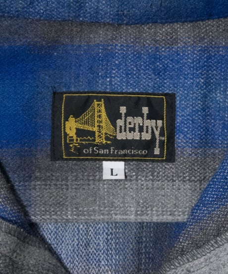 80's Derby of San Francisco Ombre Check Shirts L