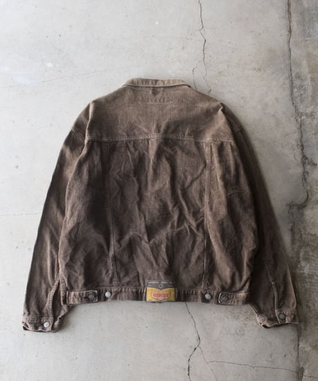 90's RESCUE Corduroy Trucker Jacket