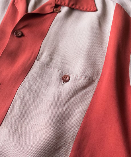 50's Don Juan Open Collar Shirts L