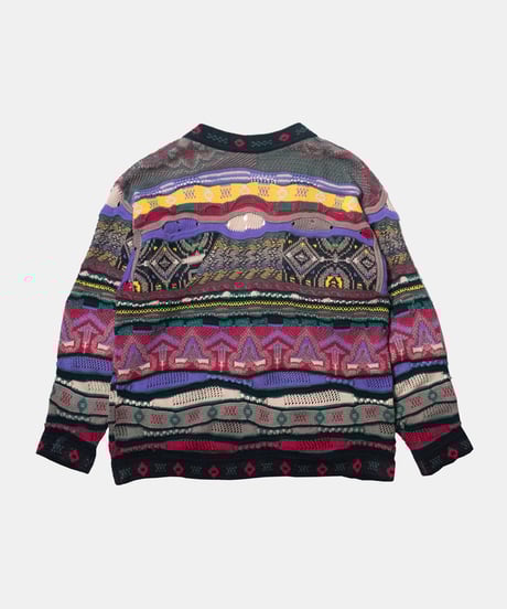 90's COOGI 3D Kint Cardigan M