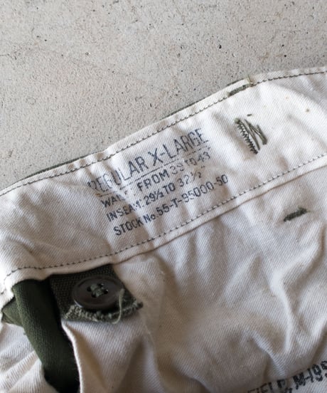 50's US Army M51 Field Trousers XL