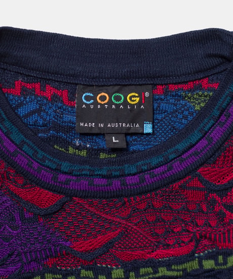 00's COOGI 3D Cotton Sweater L