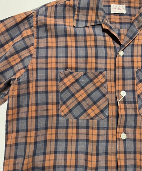 50's~ Town Craft OC Check Shirts L