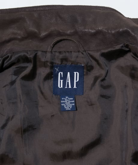 90's GAP Genuine Leather Sports Jacket XL