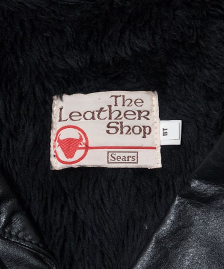 80's Sears The Leather Shop Leather Coat 54