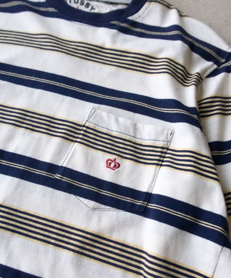 90's Stussy "Crown Logo" Border L/S XL