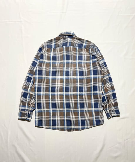 70's SEARS Fieldmaster Print Flannel Shirts M