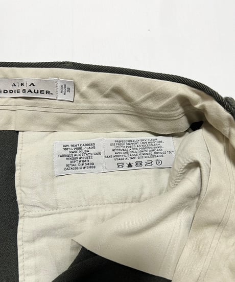 90's AKA Eddie Baure Wool Slacks 38