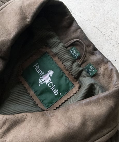 90's Hunt Club Leather Jacket M