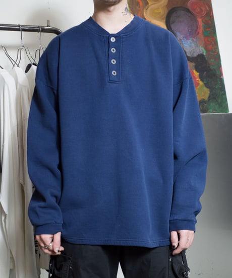 90's Russell Henryneck Sweatshirts L