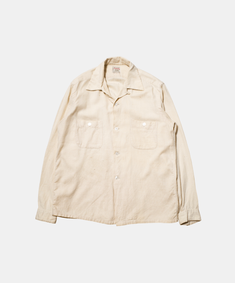 50-60's Fulella? Cotton/ Wool Mixed O/C Shirts M
