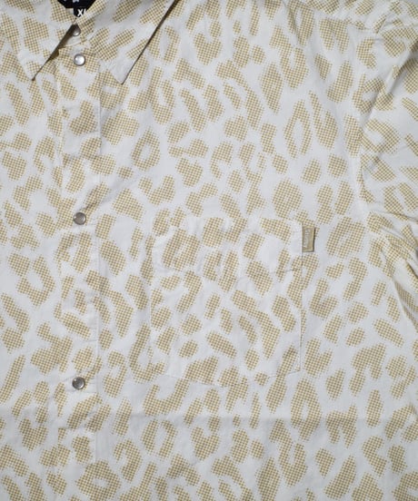 Stussy Polkadot Leopard Patterned S/S Shirts XL