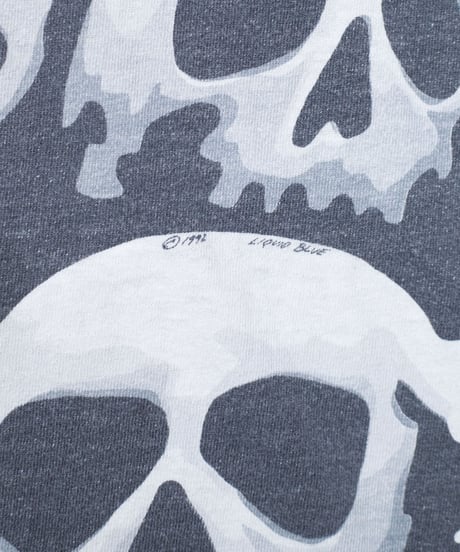 '92 Liquid Blue All Over Patterned "Chris Pinkerton" S/S Boro T-shirts XL