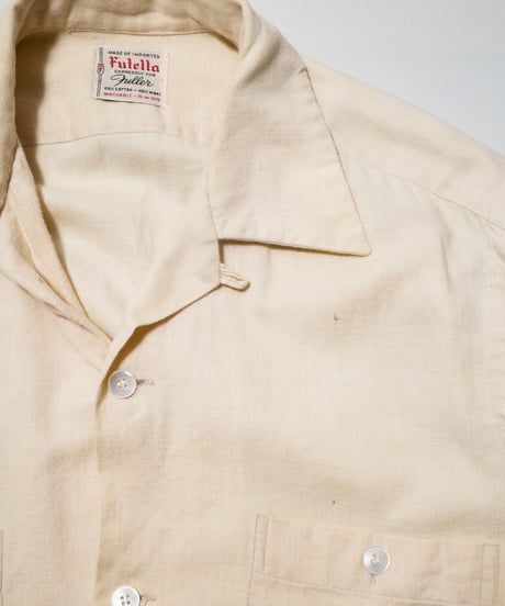 50-60's Fulella? Cotton/ Wool Mixed O/C Shirts M