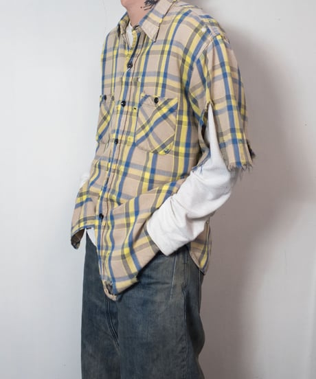 60's PILGRIM Flannel Shirts Boro L