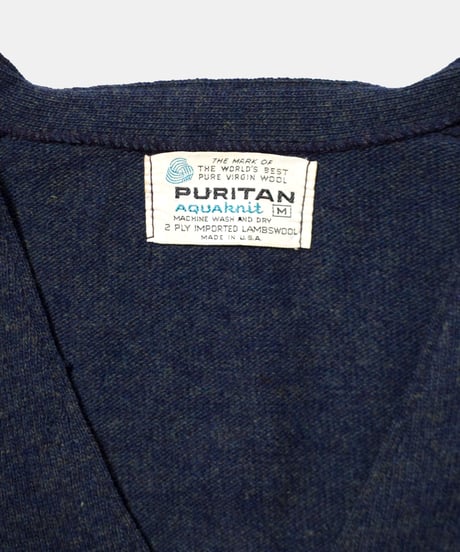 70's Puritan Virgin Pure Wool Cardigan M