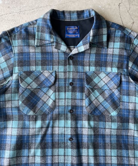 PENDLETON Wool Check Board Shirts "Beach Boys Limited Edition" M