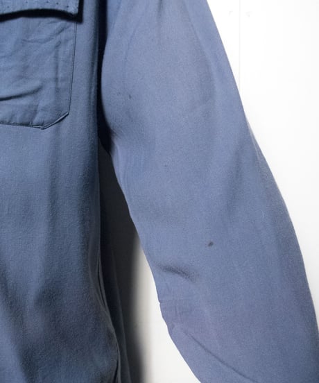 50's Daily Double Open Collar Rayon Shirts M