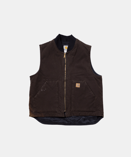 90's Carhartt Sun Fading Duck Vest L