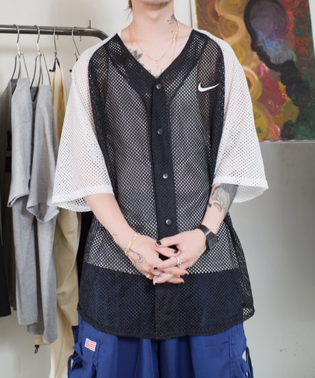 90's NIKE Mesh Baseball Shirts XL