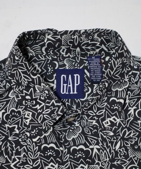 90's GAP All Over Patterned L/S Shirts M