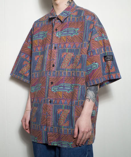 90's JIMMY'Z All Over Patterned Shirts XL