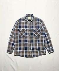70's SEARS Fieldmaster Print Flannel Shirts M