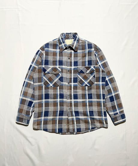 70's SEARS Fieldmaster Print Flannel Shirts M