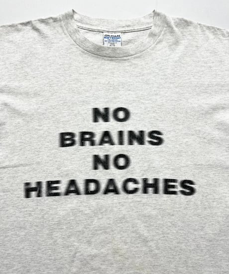 90's Motion Logo "No Brains No Headaches" XL