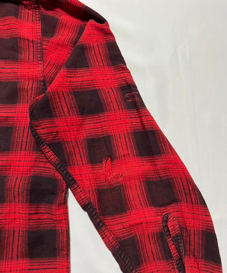 60's RED RAM Print Flannel Shirts
