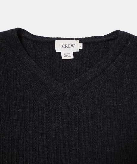 90's J.Crew V-Neck Wool Sweater L
