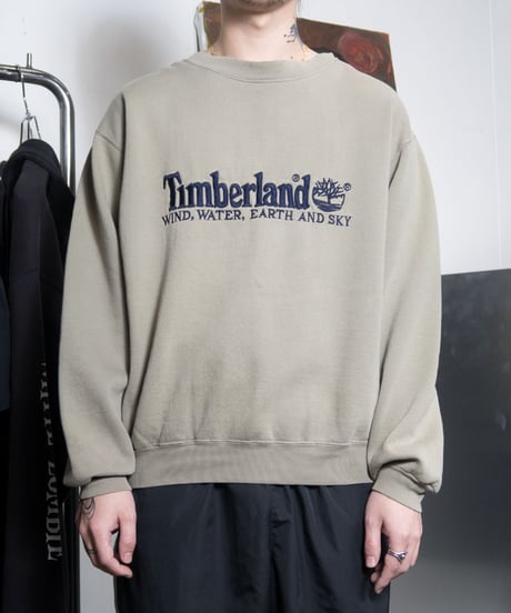 90's Timberland Logo Embroidered Sweatshirts M