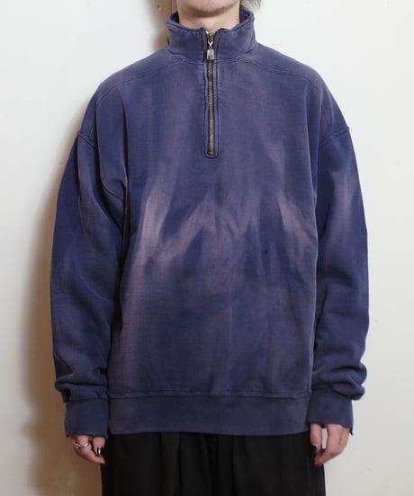 80-90's Russell Sun Faded Half Zip Pullover XL
