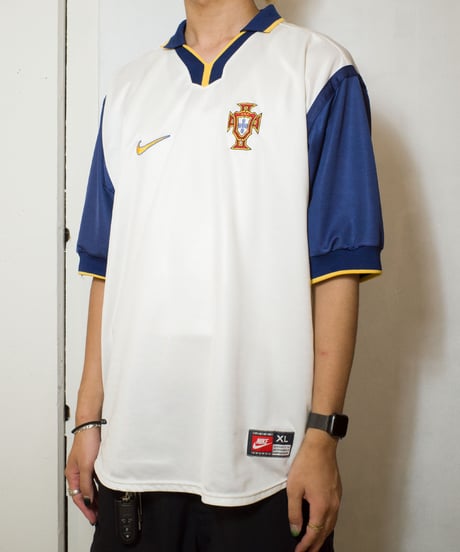 '98 NIKE "Portugal National Team" Game Shirts XL