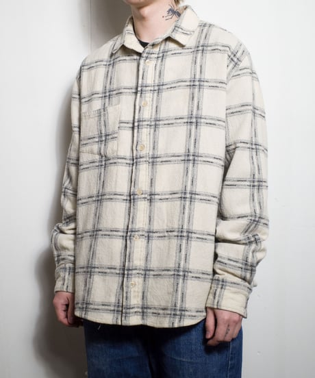 Italy Made Levi's Jacquard Check Shirts XL