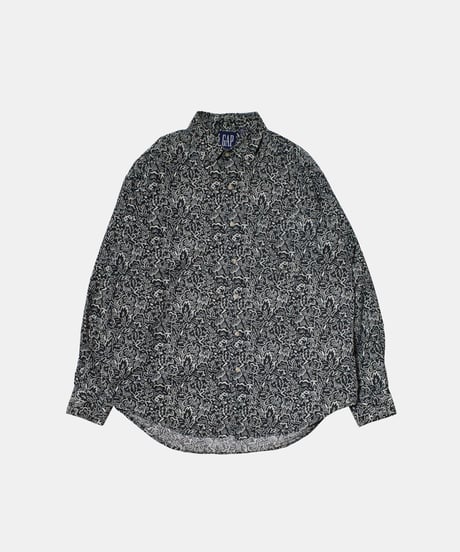 90's GAP All Over Patterned L/S Shirts M