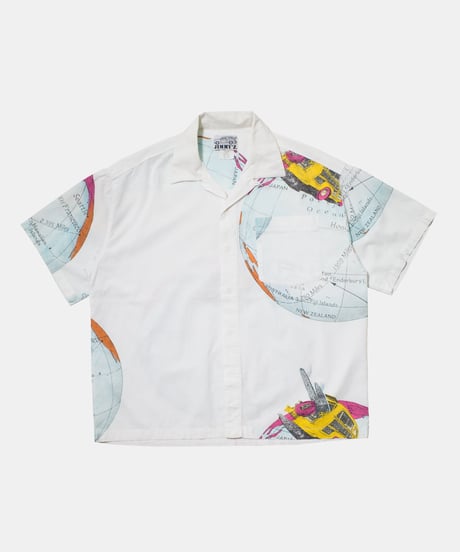 90's JIMMY'Z Earth Patterned O/C Shirts M