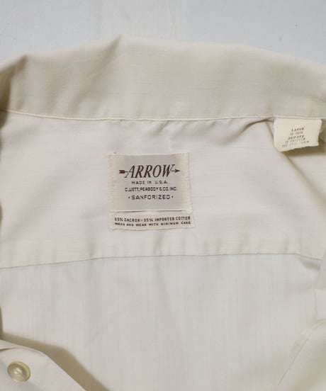60's Arrow Polyester O/C Shirts L