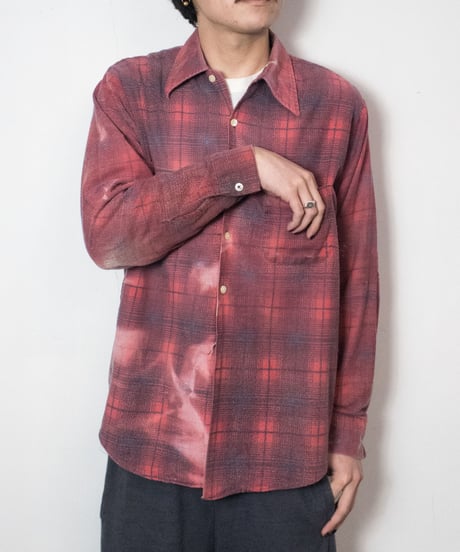 60-70's Sears Printed Flannel Shirts Boro M