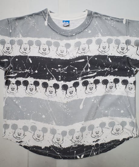 90's Disney "Mickey Mouse" Border S/S Tops
