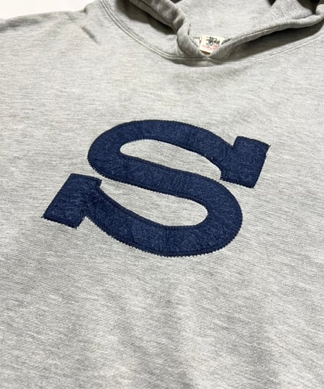 '95 STUSSY "S" Felt Logo Hoodie XL