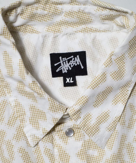 Stussy Polkadot Leopard Patterned S/S Shirts XL