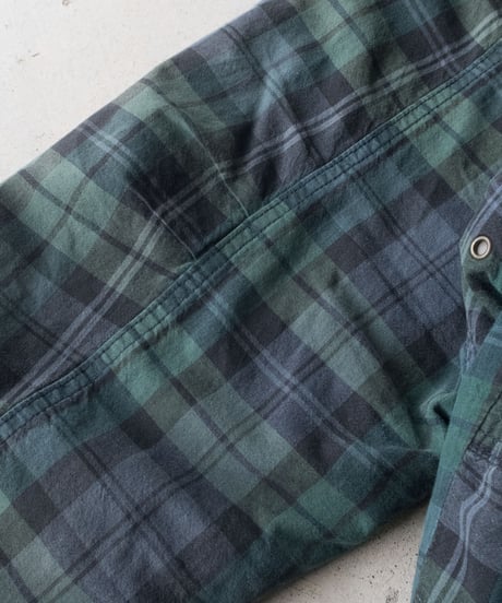 80's CHAPS Tartan Check Swing Top L