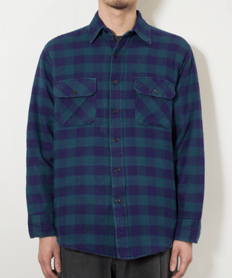 90-2000's David Taylor Quilting Nel Check Shirts M