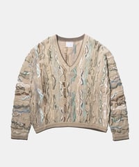 90's COOGI 3D Kint V-Neck L