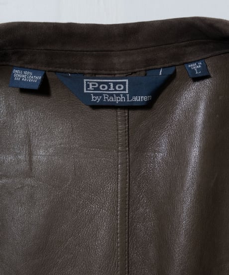 Polo by Ralph Lauren Suede Leather Half Coat L