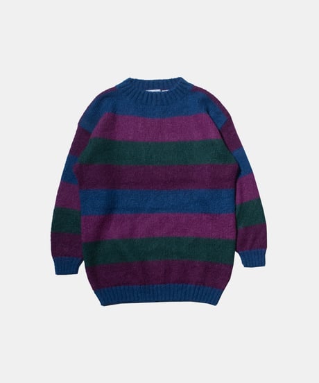 Christopher & Banks Mockneck Striped Mohair Sweater L