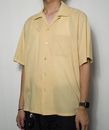 60-70's Golden Spire California Polyester O/C Shirts L